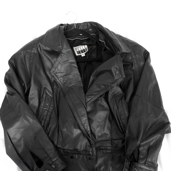 VINTAGE CROP LEATHER JACKET - Picture 5 of 6